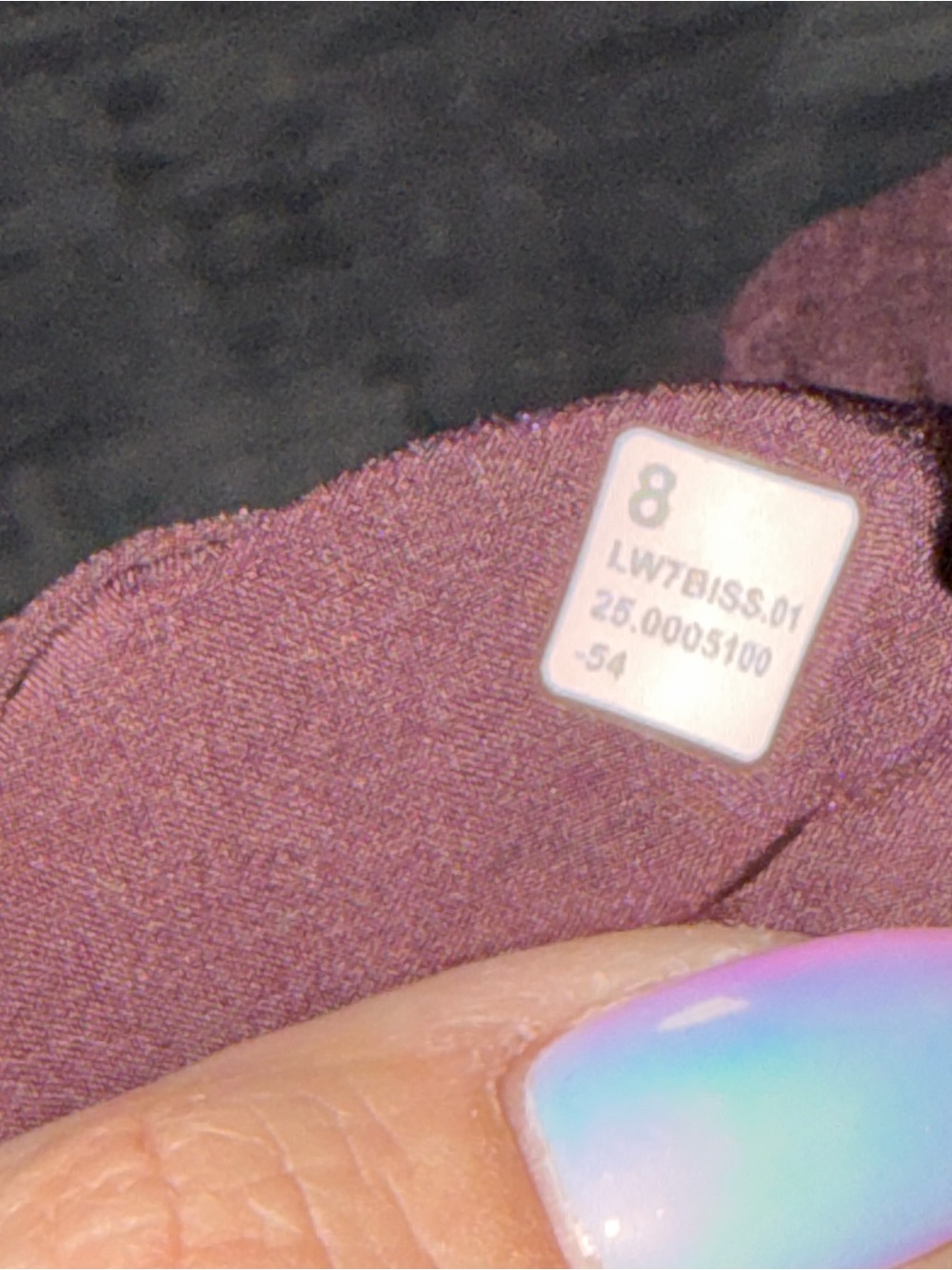 Lululemon Track That High Rise 3 in Shorts w/liner Goodnight Plum 8 New w/o tags - Picture 3 of 3